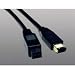Tripp Lite F017-010 IEEE 1394b Firewire 800 Gold Hi-speed Cable, 9pin/6pin - 10ft