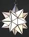 Moravian Star Pendant Chandelier Large Frosted Glass by Worlds Away AGS810