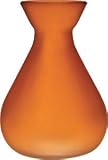 Mango Orange Frosted Glass Vase (bulb design)