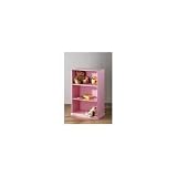 from PRIME FURNISHING 3 Tier Wooden Storage Unit Pink