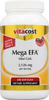 Vitacost Mega EFA Mini Gel Omega-3 EPA & DHA Fish Oil -- 2126 mg - 240 Softgels