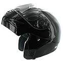 Modular Motorcycle Helmets Flip Up Helmet DOT 200 Black