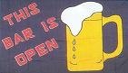 The Bar is open Flag Polyester 3ft. x 5 ft.