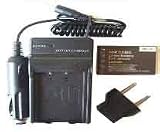 Nextop-Casio NP-20 Brand New 850mAh COMPATIBLE Battery + Compatible Wall & Car Charger (FREE European Adaptor) for Casio Exilim Card EX-S600 S880 EX-M1 M2 M20 S1 S2 S20 S3 S100 S500 S60 S770 S880 Z3 Z4 Z5 Z6 Z7 Z60 Z65 Z75 Exilim Zoom EX-Z60