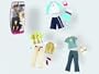 Barbie Fashion 2007 Casual Outfit " Guy Time " Doll Cloth Assortment for Ken (L9797) with T-Shirt, Denim Jean Pants, Messenger Bag, 1 Pair of Shoes and Sunglasses