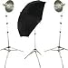 Adorama Adorlite Senior Studio Photoflood Lighting Kit with 3 - Light Stands, 10 Reflectors, Socket Kits, Umbrella and 500 watt ECT Tungsten Bulbs.