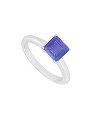 Sapphire Ring 14K White Gold - 0.75 CT TGW