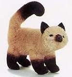 Brushkins by Nature's Accents Cat Standing Siamese 15in.