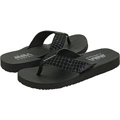 cobian Men's Flop Flat Sandal,Black