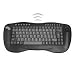 Adesso 2.4 GHz RF Wireless Mini Keyboard with Optical Trackball