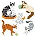 Sandylion Cats Fuzzy Stickers