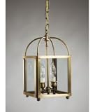IMAGE OF Northeast Lantern 6812-VG-LT2-CSG 2 Light Foyer Lantern in Verdi Gris with Clear Seedy Glass glass
