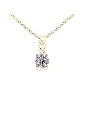 0.55 carats Round Solitaire Heart-Bale Pendant