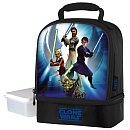 Star Wars Clone Wars Obi-Wan Anakin Yoda Dual Compartment Lunchbox Lunch Box