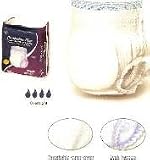 Adult Diaper - Overnight Medium. Now you have comfort and peace of mind with overnight incontinence protection. This extended capacity Pull-UP style disposable adult diaper has the feel of underwear. Size medium 28-40 waist. Case of 72 (4 bags of 18)