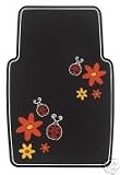 Ladybug Ladybugs Front Floor Mats 2-pc Set Rubber