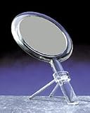 2 Sided Hand Held Magnification Mirror With Stand