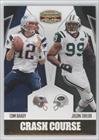 2010 Panini Gridiron Gear Crash Course Gold #8 - Tom Brady/Jason Taylor/100