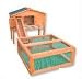 Hasenstall Deluxe + Treppe + Freigehege 120 x 60 x 60 cm