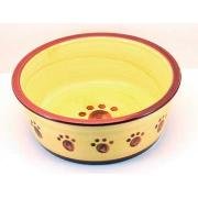 Ethical Pet Products Designer Stoneware Classic Paw Print Dog Dish Spot Design Clas/Paw Dis 6 Blu Bowls & Feeding Supplies
