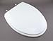 Church Seats 585-BR Elongated Closed Front With Cover Molded Wood Toilet Seat, White