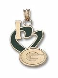 Green Bay Packers 3/4 I Heart G Enamel Pendant 10KT Gold Jewelry 21KtK%2BWafyL. SL160 Green Bay Packers 3/4 I Heart G Enamel Pendant 10KT Gold Jewelry