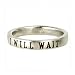 Christian Women's Stainless Steel Petite I Will Wait Abstinence Chastity Purity Ring for Girls