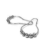 InterDesign Rollerz Shower Curtain Hooks, Chrome, Set of 12