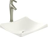 KOHLER K-2833-KA DemiLav Wading Pool Lavatory, Black 'n Tan