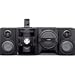Sharp CD-SW440N - Mini system with iPod cradle - radio / CD / MP3 / cassette / USB flash player - glossy black