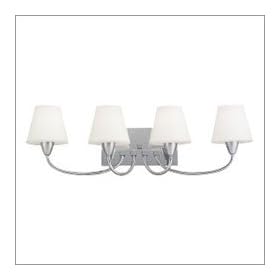 Sea Gull Lighting 44387BLE-05 Stockholm Four-Light Vanity/Bath Fixture, Chrome Finish with Etched Opal Glass Shades