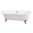 World Imports Elizabethan Classics DISN Cast Iron� Clawfoot Tub Dual, Cast Iron, Satin Nickel