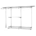 Rubbermaid 3H11 Configurations 3-to-6-Foot Classic Custom Closet Kit, Titanium