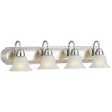Allante Collection Indoor Lighting Satin Nickel Finish with Frosted G