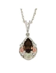Black Hills Necklace in Sterling Silver with Smoky Quartz