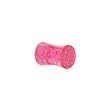 4 Gauge Pink Acrylic Glitter Saddle Plug