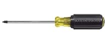 Klein 667 8-Inch No.3 Square-Recess Tip Screwdriver - Round Shank