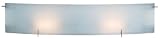 Access Lighting 62053-CH Oxygen 2-Light Wall/Vanity Sconce, Chrome with Checkered Frosted Glass