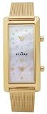 Skagen #20SGG Women's Gold Tone Mesh Band Dual Time Zone Watch