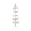 7.5' White Tinsel Ornament Display Tiered Christmas Tree - Unlit