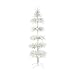 7.5' White Tinsel Ornament Display Tiered Christmas Tree - Unlit