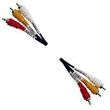 HOSA VIDEO / AUDIO DUBBING CABLE - TRIPLEX STEREO VIDEO DUBBING CABLE, 3m (9.9 ft.)