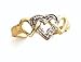14K Dia 3 Hearts Toe Ring - GH24003