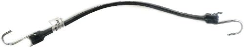 KotapBRS-41 Heavy-Duty EPDM Rubber Tie Down Bungee Cord with Crimped Metal S Hooks, Ideal for Securing Tarps, Canvases, 41-Inch, Black