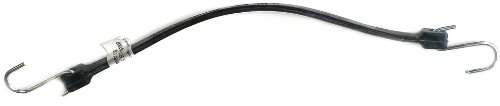 KotapBRS-41 Heavy-Duty EPDM Rubber Tie Down Bungee Cord with Crimped Metal S Hooks, Ideal for Securing Tarps, Canvases, 41-Inch, Black