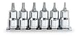 Westward 4YP55 Socket Set, Torx, 6 PC