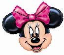 26"Minnie Mouse Head Metallic Balloon