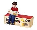Guidecraft EZ View Storage Bench