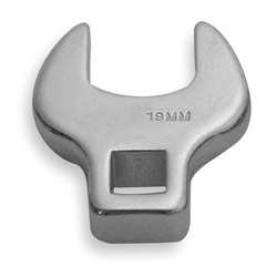 Westward 1EYT2 Crowfoot Wrench, Metric, 3/8 Drive, 22mm
