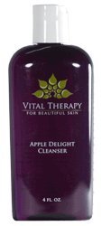 Vital Therapy For Beautiful Skin (Paraben-Free) Apple Delight Cleanser 120 ml/4 oz. Bottle - Moisture-rich cleanser that removes impurities and debris without stripping the skin.